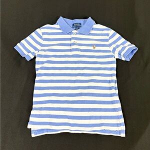 Polo Ralph Lauren Girl Striped Short Sleeve Polo Shirt Size 7